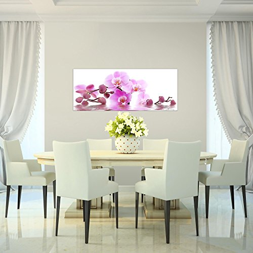Orchidee Blumen Bild Kunstdruck auf Vlies-Leinwand B050