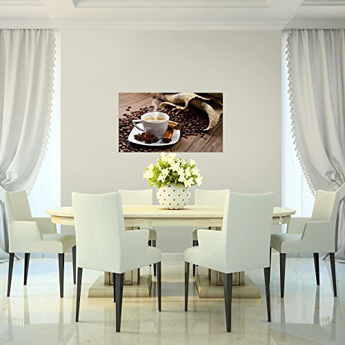 Kaffee Coffee Bild Kunstdruck auf Vlies-Leinwand S094