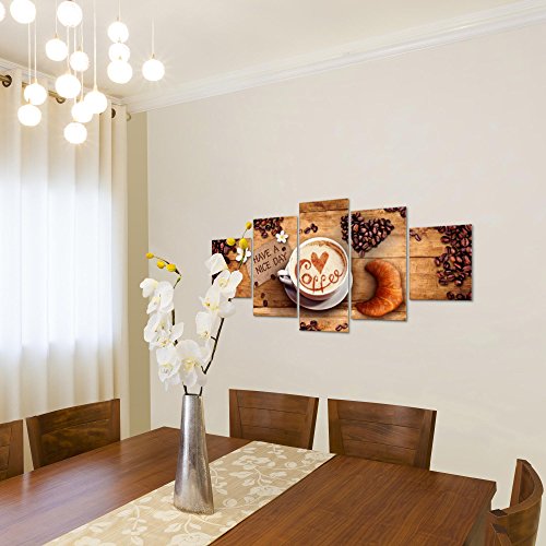 Kaffee Coffee Bild Kunstdruck auf Vlies-Leinwand S104