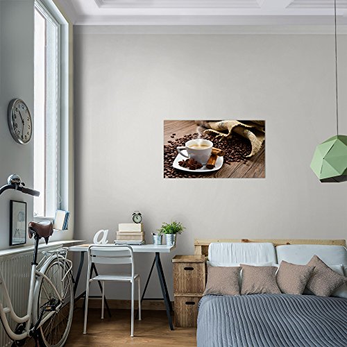 Kaffee Coffee Bild Kunstdruck auf Vlies-Leinwand S094