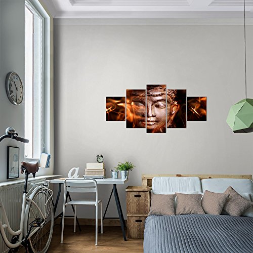 Buddha Feng Shui Bild Kunstdruck auf Vlies-Leinwand F039