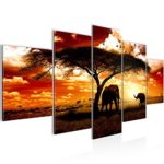 Afrika Elefant Bild Kunstdruck auf Vlies-Leinwand Af038