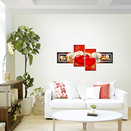 Orchidee Blumen Bild Kunstdruck auf Vlies-Leinwand B366