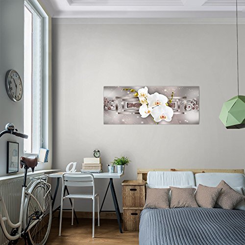 Orchidee Blumen Bild Kunstdruck auf Vlies-Leinwand B020