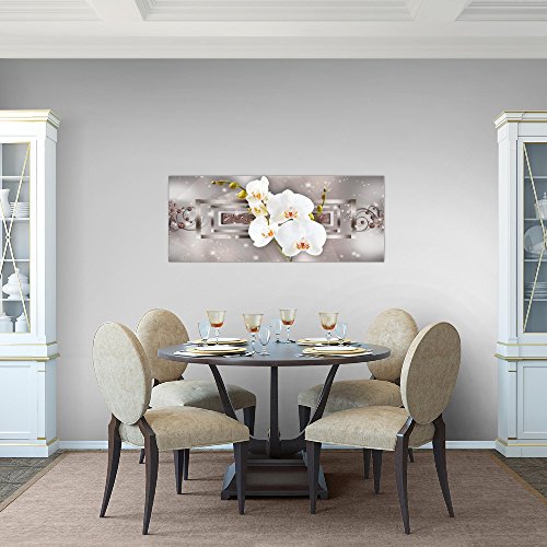 Orchidee Blumen Bild Kunstdruck auf Vlies-Leinwand B020