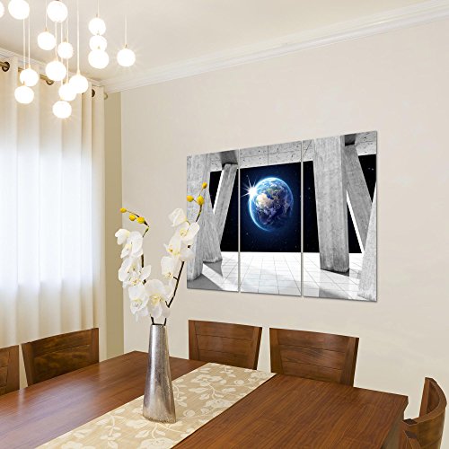 Weltraum Planet Bild Kunstdruck auf Vlies-Leinwand S193
