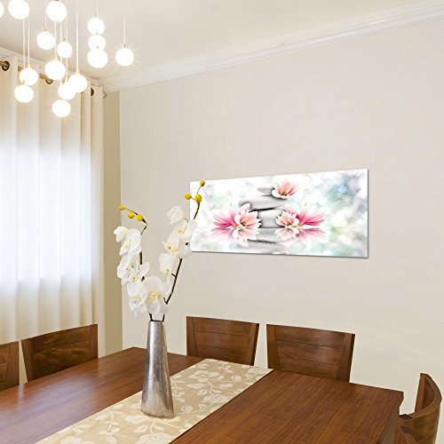 Magnolien Blumen Bild Kunstdruck auf Vlies-Leinwand B306