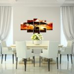 Afrika Elefant Bild Kunstdruck auf Vlies-Leinwand Af038