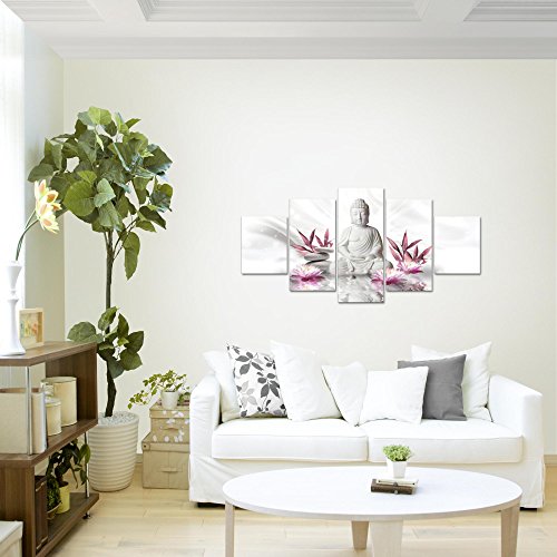 Buddha Feng Shui Bild Kunstdruck auf Vlies-Leinwand F062