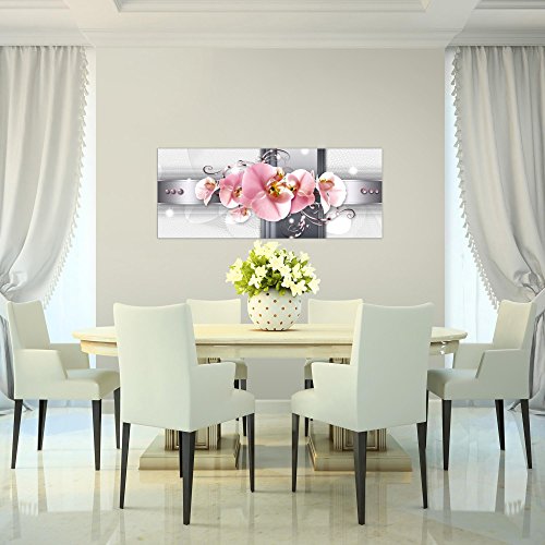 Orchidee Blumen Bild Kunstdruck auf Vlies-Leinwand B363