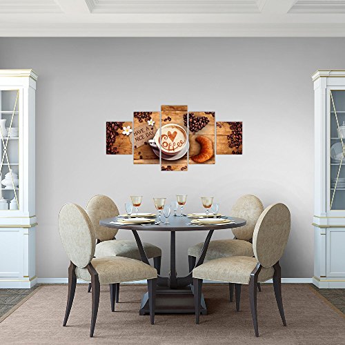 Kaffee Coffee Bild Kunstdruck auf Vlies-Leinwand S104