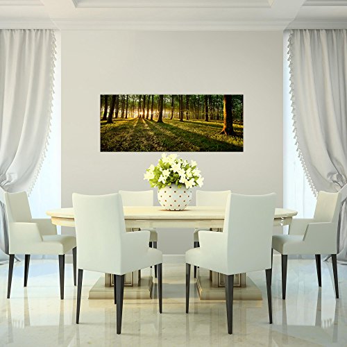 Wald Landschaft Bild Kunstdruck auf Vlies-Leinwand L103