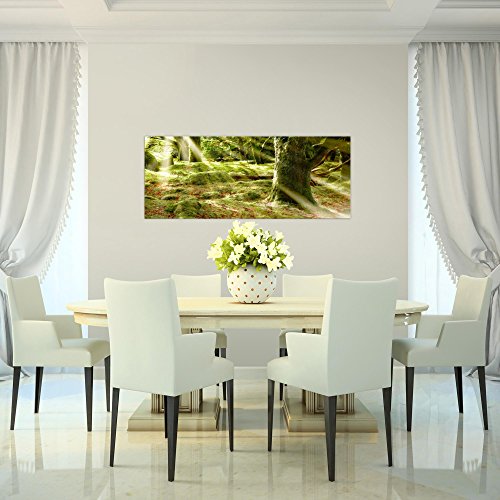 Wald Landschaft Bild Kunstdruck auf Vlies-Leinwand L089