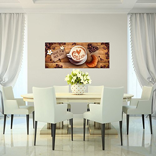 Kaffee Coffee Bild Kunstdruck auf Vlies-Leinwand S103