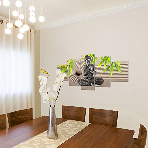 Buddha Feng Shui Bild Kunstdruck auf Vlies-Leinwand F030