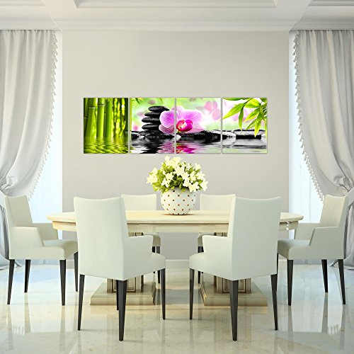 Orchidee Blumen Bild Kunstdruck auf Vlies-Leinwand B131