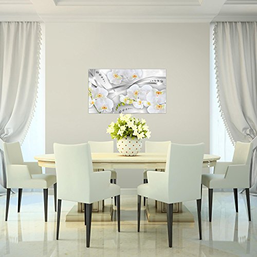 Orchidee Blumen Bild Kunstdruck auf Vlies-Leinwand B101