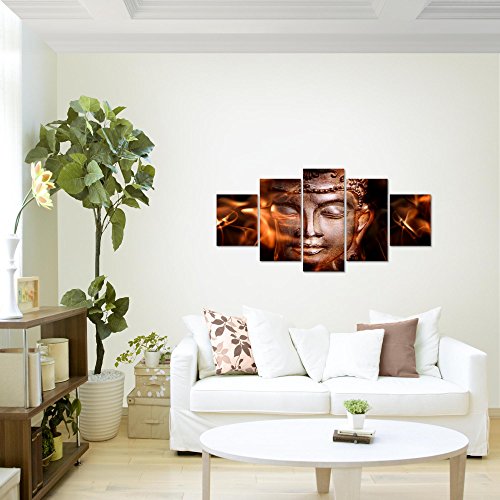 Buddha Feng Shui Bild Kunstdruck auf Vlies-Leinwand F039