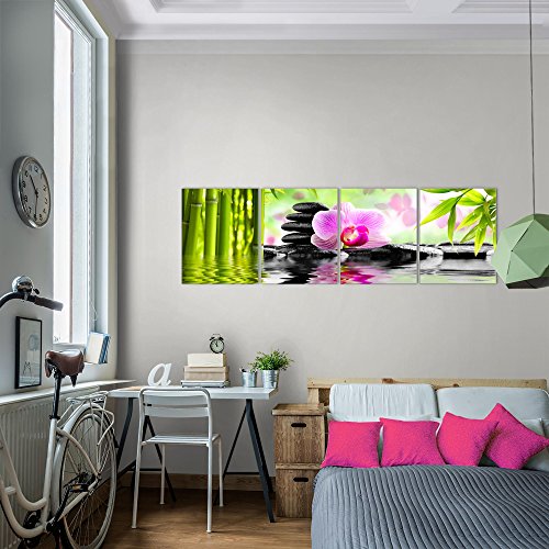 Orchidee Blumen Bild Kunstdruck auf Vlies-Leinwand B131