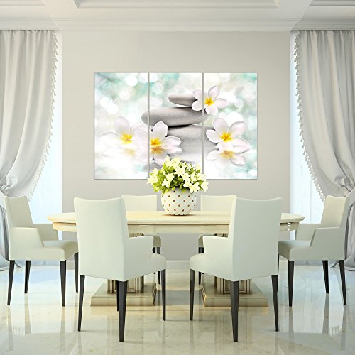 Feng Shui Blumen Bild Kunstdruck auf Vlies-Leinwand B481
