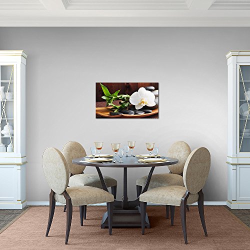 Feng Shui Orchidee Bild Kunstdruck auf Vlies-Leinwand F069