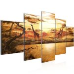 Afrika Elefant Bild Kunstdruck auf Vlies-Leinwand Af044