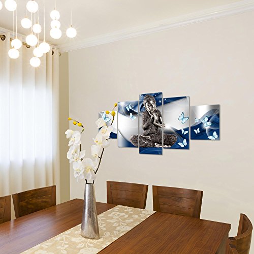Buddha Feng Shui Bild Kunstdruck auf Vlies-Leinwand F050