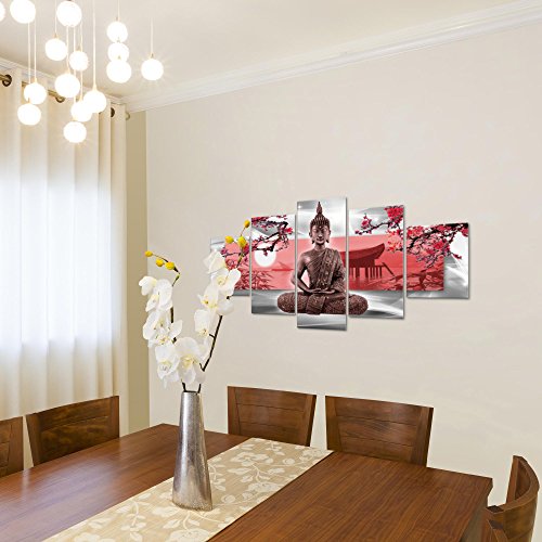 Buddha Feng Shui Bild Kunstdruck auf Vlies-Leinwand F037