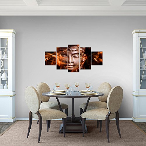 Buddha Feng Shui Bild Kunstdruck auf Vlies-Leinwand F039