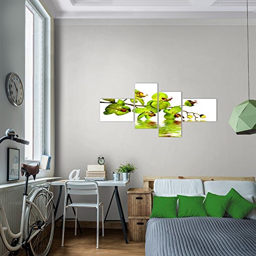 Orchidee Blumen Bild Kunstdruck auf Vlies-Leinwand B153