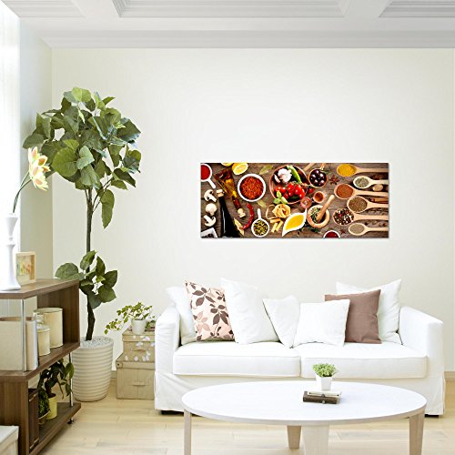 Küche - Gewürze Bild Kunstdruck auf Vlies-Leinwand S117