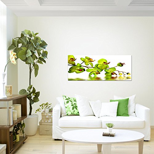 Orchidee Blumen Bild Kunstdruck auf Vlies-Leinwand B026