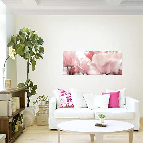 Tulpen Blumen Bild Kunstdruck auf Vlies-Leinwand F460