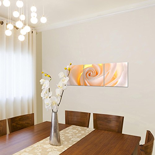 Rose Blumen Bild Kunstdruck auf Vlies-Leinwand B381