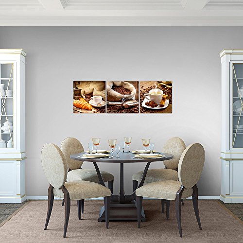 Kaffee Coffee Bild Kunstdruck auf Vlies-Leinwand S106