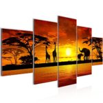 Afrika Elefant Bild Kunstdruck auf Vlies-Leinwand Af049