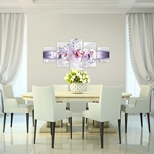 Orchidee Blumen Bild Kunstdruck auf Vlies-Leinwand B375