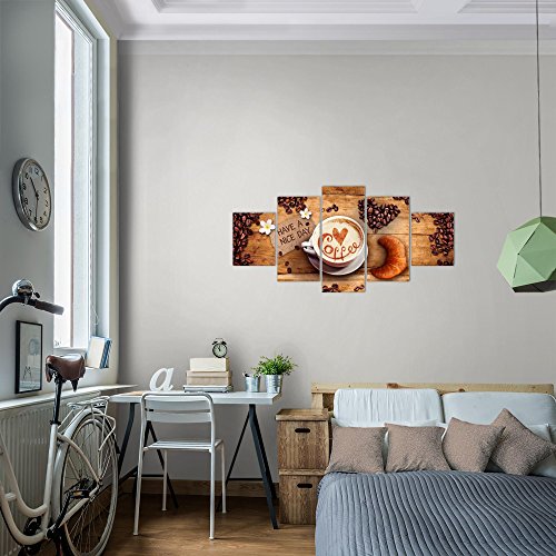 Kaffee Coffee Bild Kunstdruck auf Vlies-Leinwand S104