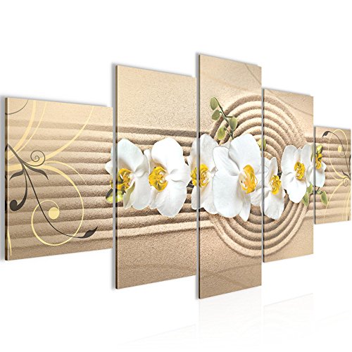 Orchidee Blumen Bild Kunstdruck auf Vlies-Leinwand B115