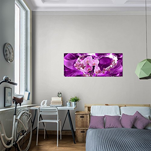 Orchidee Blumen Bild Kunstdruck auf Vlies-Leinwand B059