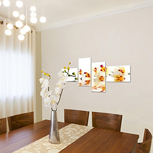 Orchidee Blumen Bild Kunstdruck auf Vlies-Leinwand B165