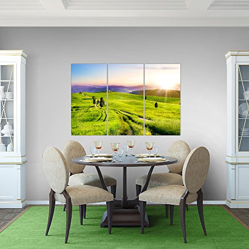 Sonnenaufgang Landschaft Bild Kunstdruck auf Vlies-Leinwand L048