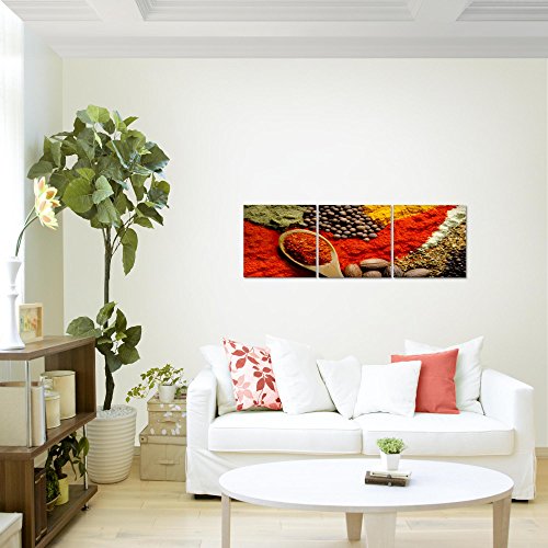 Küche - Gewürze Bild Kunstdruck auf Vlies-Leinwand S110