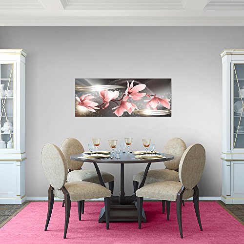Magnolien Blumen Bild Kunstdruck auf Vlies-Leinwand B310