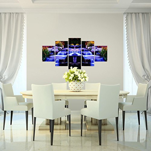 Wasserfall Landschaft Bild Kunstdruck auf Vlies-Leinwand L186
