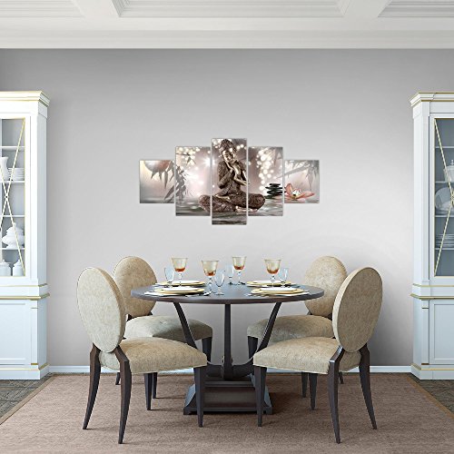 Buddha Feng Shui Bild Kunstdruck auf Vlies-Leinwand F043