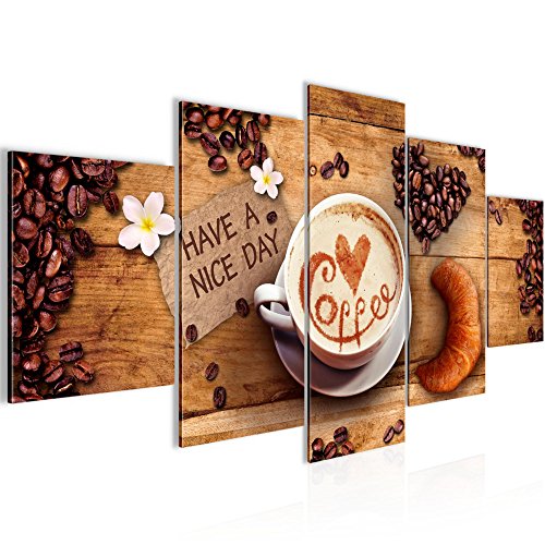 Kaffee Coffee Bild Kunstdruck auf Vlies-Leinwand S104