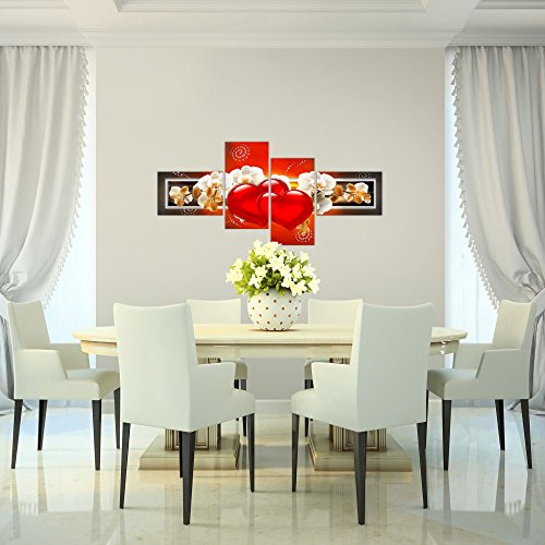 Orchidee Blumen Bild Kunstdruck auf Vlies-Leinwand B366