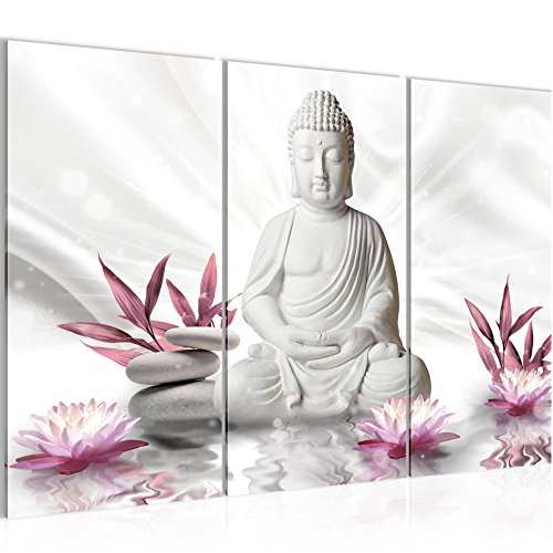 Buddha Feng Shui Bild Kunstdruck auf Vlies-Leinwand F063