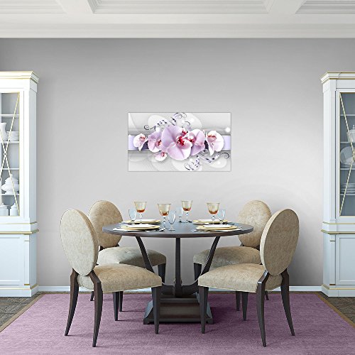 Orchidee Blumen Bild Kunstdruck auf Vlies-Leinwand B373